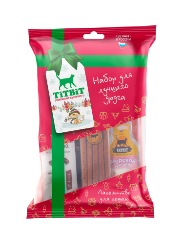 TiTBiT Набор подарочный для кошек (Новогодняя коллекция)  фото, цены, купить