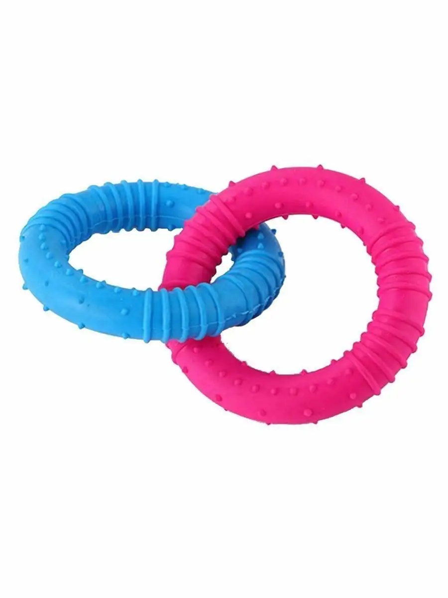Игрушка кольца в связке 2шт d=13см каучук 