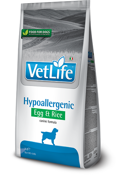 Farmina VetLife Hypoallergenic Egg&Rice с яйцом и рисом при пищевой аллергии для собак фото, цены, купить