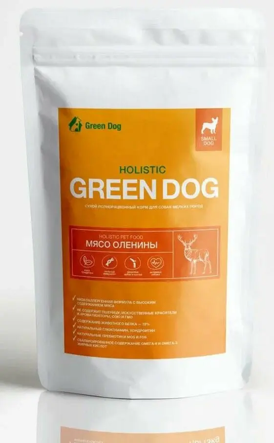 GREEN DOG Собака Холистик Мелкие породы с Олениной 15кг фото, цены, купить