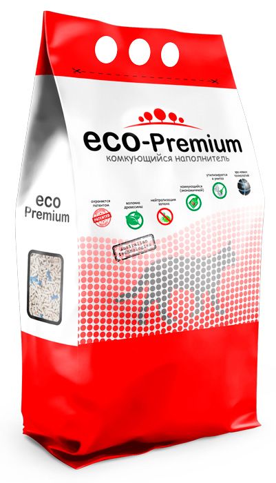 ECO Premium GREEN наполнитель комкующийся фото, цены, купить