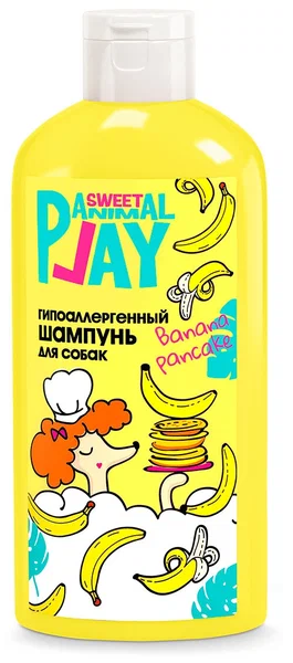 Animal Play Sweet - Шампунь БАНАНОВЫЙ ПАНКЕЙК Гипоаллергенный для собак и кошек 300мл фото, цены, купить