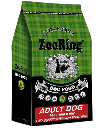 ZooRing Adult Dog  д/круп. и сред. собак Телятина/Рис 2кг фото, цены, купить