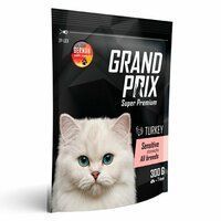 GRAND PRIX  Sensitive с индейкой для привередливых котов в еде и чувствительном пищеварении 300г фото, цены, купить