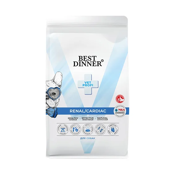 Best Dinner Vet Profi Renal/Cardiac при болезнях почек и сердца для всех пород собак 2кг фото, цены, купить