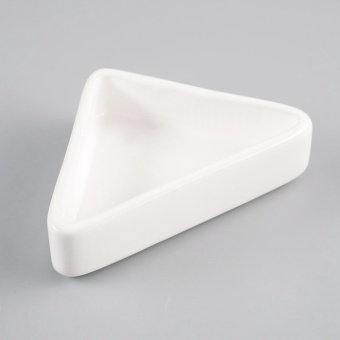 Миска керамика угловая 75мл 9,5*6*2см Белая фото, цены, купить