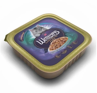 ШЕРМУРР Сочные кусочки с говядиной в желе ламистер 100г фото, цены, купить