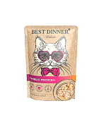 Best Dinner Holistic Sterilised пауч для кошек с тунцом и лососем в соусе 70г фото, цены, купить