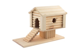 Домик для грызунов "Избушка" 25*12*18см фото 