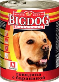 Зоогурман BIG DOG консервы  850г с говядиной,бараниной для собак фото, цены, купить