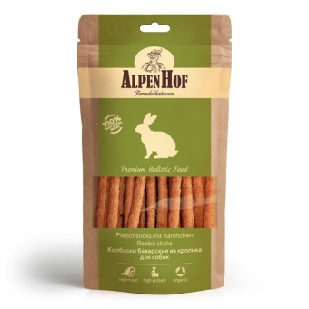 AlpenHof Колбаски баварские из кролика для собак 50г фото, цены, купить