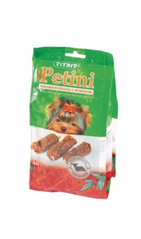 TiTBiT Колбаски Petini с ягненком (пакет) 60г фото, цены, купить