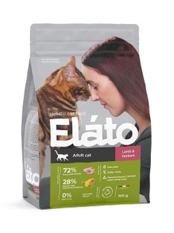 ELATO Holistic с олениной и ягненком для кошек 300г фото, цены, купить
