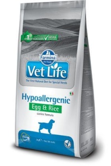Farmina VetLife  Hypoallergenic Egg&Rice с яйцом и рисом для собак 2 кг фото, цены, купить
