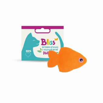 Игрушка Bliss с кошачьей мятой Рыбка  фото, цены, купить