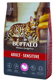 Mr.Buffalo ADULT SENSITIVE с индейкой для кошек с чувствительным пищеварением 400г фото, цены, купить