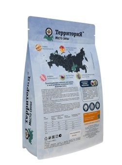 Территория Кавказ Индейка с морошкой для щенков мелких пород 800г фото, цены, купить