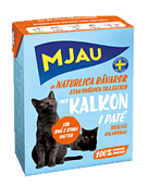MJAU консервы 380г паштет из индейки для кошек фото, цены, купить