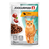 Zoogurman  пауч 85г утка в соусе для стерилизованных кошек фото, цены, купить