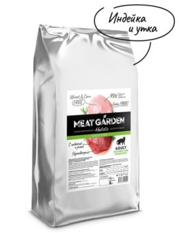 MEAT GARDEN GRAIN FREE беззерновой, индейка и утка для кошек 8кг фото, цены, купить