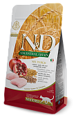Farmina N&D Low Grain Neutered Chicken&Pomegranate курица, гранат для стерилизованных 5кг