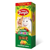Колба Happy Jungle для мелих грызунов Мёдовый Микс 6шт 180г фото, цены, купить