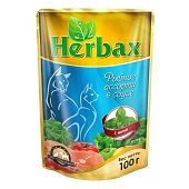 Herbax для кошек соус Рыбное Ассорти с Мятой 100г