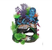 Грот "Осьминог и сокровища" (14*12*18.) (YM-451) фото, цены, купить