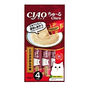 INABA CIAO Churu Курица с говядиной пюре для кошек 4*14г фото, цены, купить