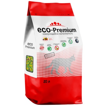 Наполнитель ECO Premium Тутти-фрутти древесный, 20 л. фото, цены, купить
