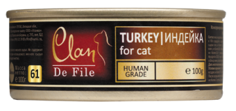 Clan De File консервы 100г кусочки индейки для кошек фото, цены, купить