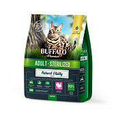 Mr.Buffalo STERILIZED с индейкой для стерилизованных кошек 1,8кг фото, цены, купить