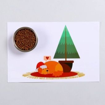 Коврик под Миску "Пижон" 43*28см "Отдых"  фото, цены, купить