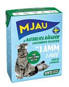 MJAU консервы 380г паштет из ягненка для кошек фото, цены, купить