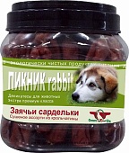 Лакомства Green Qzin ПИКНИК-2  Сушеные колбаски из кролика в натуральной оболочке 750г (банка) фото, цены, купить