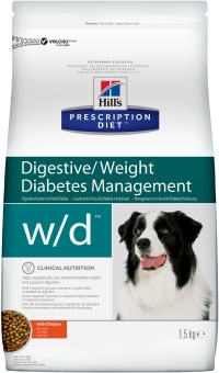 HILL'S PD w/d Digestive/Weight Management с курицей при диабете у собак фото, цены, купить
