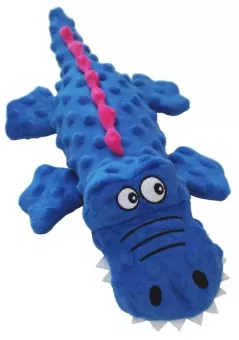 №1 Игрушка для собак Крокодил голубой с пищалкой, текстиль, 37х19х8см,  фото, цены, купить