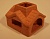 Грот-укрытие керамическое "Домик с трубой" 8.8*7.3*6.4 см (коричневый) (TW1805N) фото, цены, купить