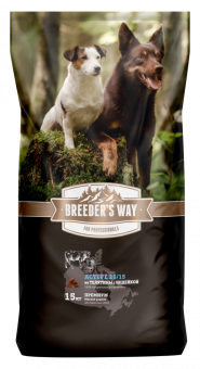 Breeder's Way  Active полнорационный корм с телятиной и индейкой для собак 15кг фото, цены, купить