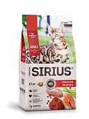 SIRIUS Мясной рацион для взрослых кошек 12кг фото, цены, купить
