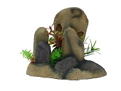 Акв Грот для аквариума "Композиция из камней". (23.5*14.5*19.5) фото, цены, купить