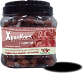 Лакомства Green Qzin  ХРУМКОСТЬ Сушеные гантельки с курицей 750г (банка) фото, цены, купить