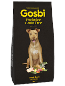 GOSBI EXCLUSIVE GRAIN FREE MEDIUM DUCK  беззерновой с уткой для собак фото, цены, купить