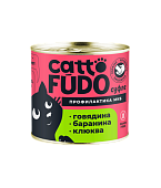 Cattofūdo консервы для кошек говядина с бараниной и клюквой 240г фото, цены, купить