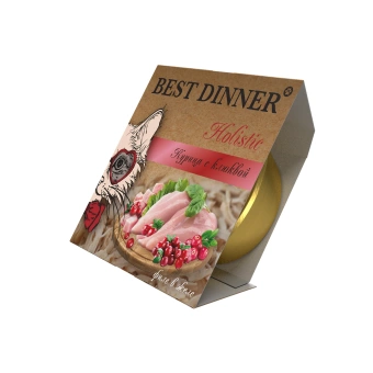 Best Dinner Holistic для стерилизованных кошек,  желе "Курица с клюквой" 75г ламистер  фото, цены, купить