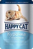 Happy Cat Паучи Соус курочка с морковью для котят 100г фото, цены, купить