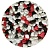 Грунт Медоса 3,5кг 2-5мм Мраморная Крошка Красно/Чёрно/Белая   фото, цены, купить