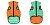 Жилет AiryVest LUMI двухсторонний Салатово-Оранжевый L55 фото, цены, купить