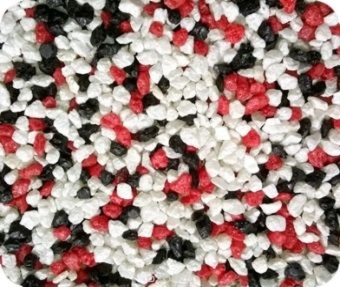 Грунт №1 500г 2,5мм Мраморная Крошка красно-чёрно-белая фото, цены, купить
