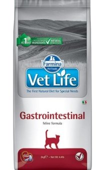 Farmina VetLife Gastro-Intestinal при желудочно-кишечных заболеваниях для кошек фото, цены, купить